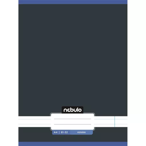 Füzet, A4, vonalas, 81-32, Monochrome és Gradient minták II., 12 db/csomag Nebulo – Tonerklinika Debrecen