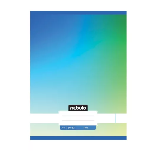 Füzet, A4, sima, 80-32, Monochrome és Gradient minták II., 12 db/csomag Nebulo – Tonerklinika Debrecen