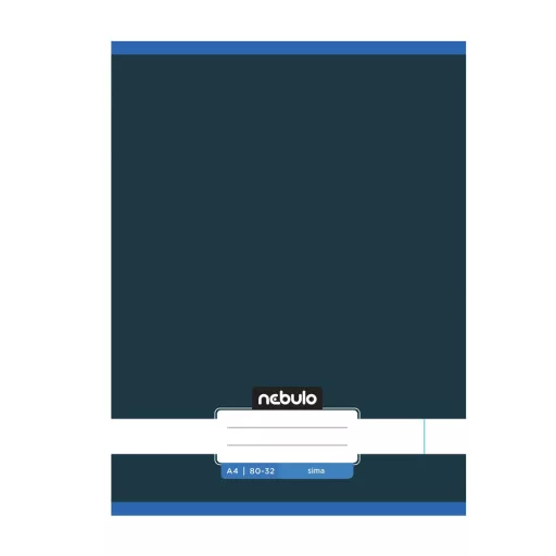 Füzet, A4, sima, 80-32, Monochrome és Gradient minták II., 12 db/csomag Nebulo – Tonerklinika Debrecen