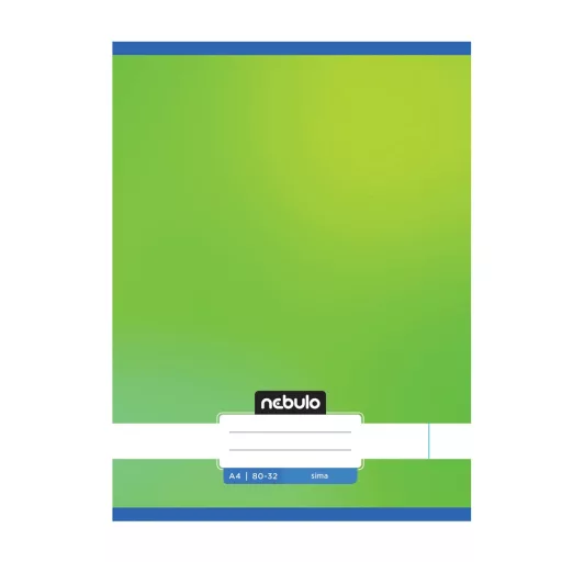 Füzet, A4, sima, 80-32, Monochrome és Gradient minták II., 12 db/csomag Nebulo – Tonerklinika Debrecen