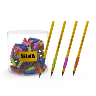 Ceruza markolat, spirál, szilikon, csillám, 72 db/display, Silka – Tonerklinika Debrecen