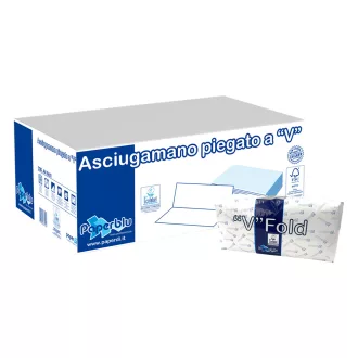   Kéztörlő 2 rétegű V hajtogatású 100 % cellulóz 210 lap/csomag 15 csomag/karton Paperdi_AV81621 fehér