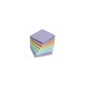 Jegyzettömb öntapadó, 75x75mm, 6 x100lap, Info Notes, pastell mix, kék, zöld, rózsa – Tonerklinika Debrecen