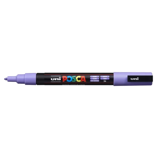 Dekormarker 0,9-1,3mm, Uni Posca PC-3M halványlila – Tonerklinika Debrecen