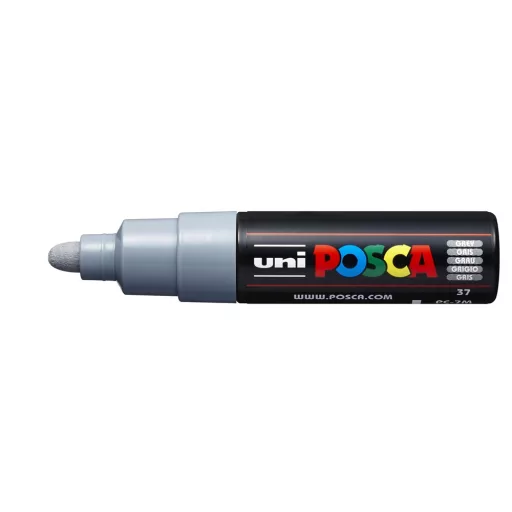 Dekormarker 4,5-5,5mm, Uni Posca PC-7M szürke – Tonerklinika Debrecen