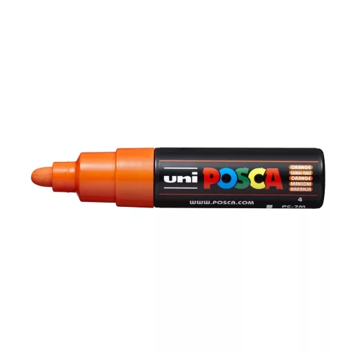 Dekormarker 4,5-5,5mm, Uni Posca PC-7M narancs – Tonerklinika Debrecen