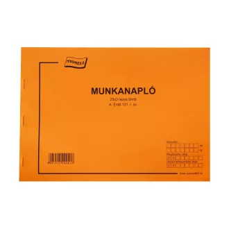 Erdő munkanapló A4, fekvő 25x3 példányos 121/V – Tonerklinika Debrecen