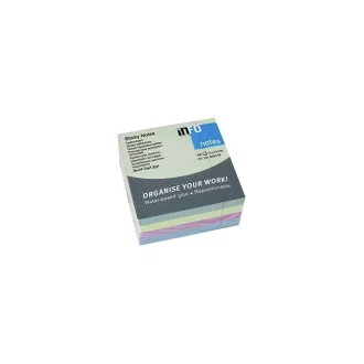 Jegyzettömb öntapadó, 75x75mm, 400lap, Info Notes pasztell mix – Tonerklinika Debrecen