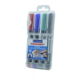 Alkoholos marker készlet, 2,5mm, kerek hegyű, Centropen 8566, 4 klf. szín – Tonerklinika Debrecen