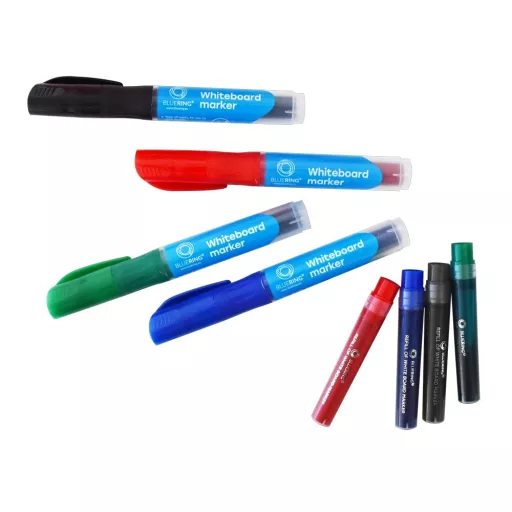 Táblamarker 3mm, kerek, cserélhető betétes, Bluering®, 4 klf. szín – Tonerklinika Debrecen