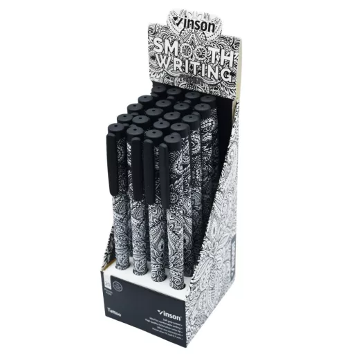 Golyóstoll kupakos, 0,7mm Vinson Tattoo A3 vegyes test displ 20 db/display – Tonerklinika Debrecen