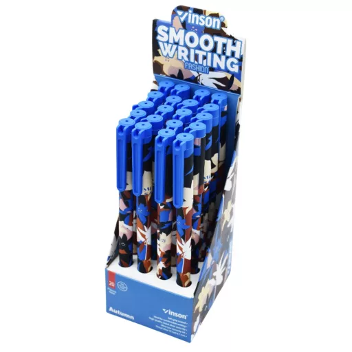 Golyóstoll kupakos 0,7mm Vinson Autumn A182 vegyes test displ 20 db/display – Tonerklinika Debrecen