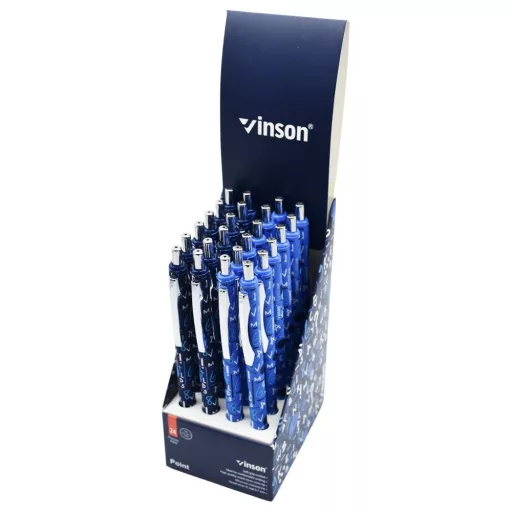 Golyóstoll nyomógombos 0,7mm Vinson Point K36 vegyes test displ 24 db/display – Tonerklinika Debrecen