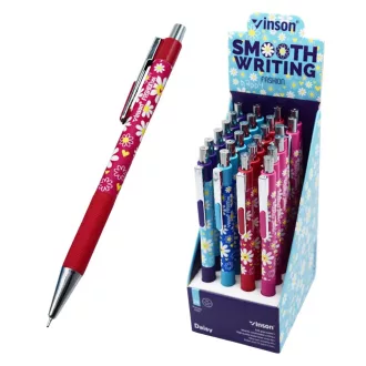 Golyóstoll nyomógombos 0,7mm Vinson Daisy 206 vegyes test displ 24 db/display – Tonerklinika Debrecen