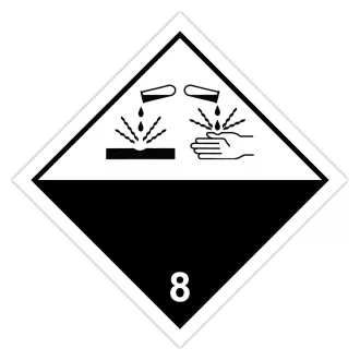 Információs címke, papír Maró anyagok 10cmx10cm 300db/tekercs – Tonerklinika Debrecen