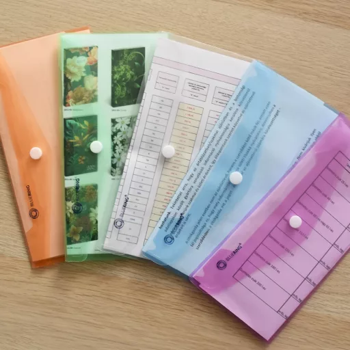 Irattartó tasak DL 'csekk' patentos PP Bluering® transzparens – Tonerklinika Debrecen