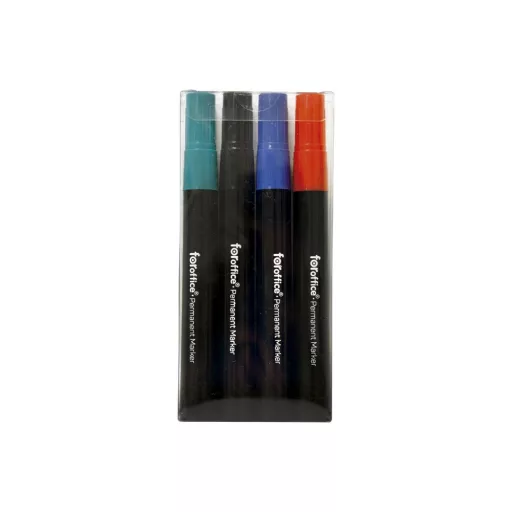 Alkoholos marker Foroffice, kerek hegyű hegyű, 1,5-3mm, 4 db-os készlet, – Tonerklinika Debrecen