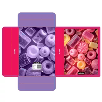 Füzetbox A5, hullámkarton, Candy, Nebulo – Tonerklinika Debrecen