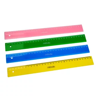 Vonalzó, 30 cm-es, vegyes színek, Nebulo – Tonerklinika Debrecen