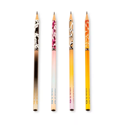 Grafitceruza HB, háromszögletű, 72 db/doboz, Nebulo, vegyes minták, Állatmintás – Tonerklinika Debrecen