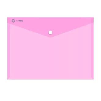   Irattartó tasak A4, PP patentos Bluering® transzparens pink