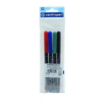 Alkoholos marker készlet, 1mm, kerek hegyű, Centropen 2536, 4 klf. szín – Tonerklinika Debrecen