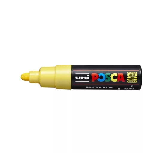 Dekormarker 4,5-5,5mm, Uni-Posca PC-7M sárga – Tonerklinika Debrecen