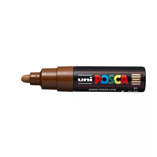 Dekormarker 4,5-5,5mm, Uni-Posca PC-7M barna – Tonerklinika Debrecen