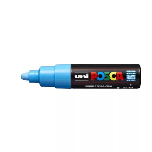Dekormarker 4,5-5,5mm, Uni-Posca PC-7M világoskék – Tonerklinika Debrecen