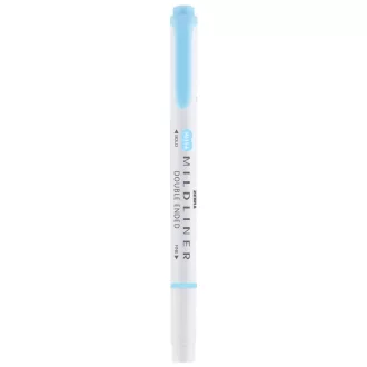   Szövegkiemelő 1,0/3,5 mm, kétvégű, Zebra Mildliner Fluorescent, kék