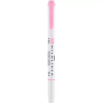   Szövegkiemelő 1,0/3,5 mm, kétvégű, Zebra Mildliner Fluorescent, rózsaszín