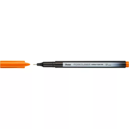 Rostirón, tűfilc 0,4mm, Pentel Pointliner narancssárga