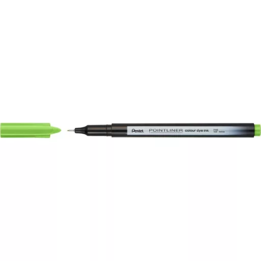 Rostirón, tűfilc 0,4mm, Pentel Pointliner almazöld