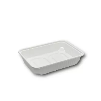  Elviteles doboz alj, szögletes 500 ml PP 50 db/csomag, fehér