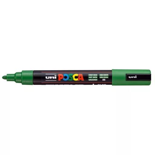 Dekormarker 1,8-2,5mm, Uni Posca PC-5M erdő zöld