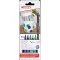 Ecsetirón porcelán marker 1-4mm, kerek Edding 4600/6, 6 cool klf.szín
