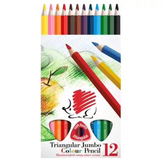 Színes ceruza készlet, háromszögletű vastag Süni Ico 12 klf. szín – Tonerklinika Debrecen
