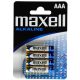 Elem AAA mikro LR03 alkaline 4 db/csomag, Maxell 