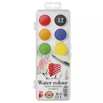 Vízfesték készlet, 12db-os, 30mm, festékgombokkal Süni Ico – Tonerklinika Debrecen