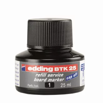 Tinta utántöltő táblamarkerhez 25ml, Edding BTK25 fekete – Tonerklinika Debrecen