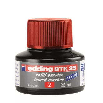 Tinta utántöltő táblamarkerhez 25ml, Edding BTK25 piros – Tonerklinika Debrecen