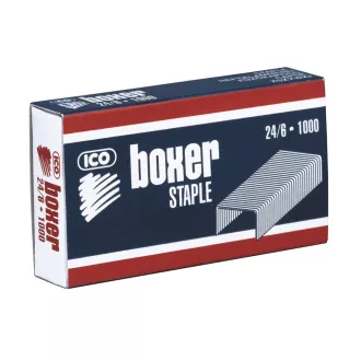 Tűzőkapocs 24/6 kék dobozos Boxer – Tonerklinika Debrecen