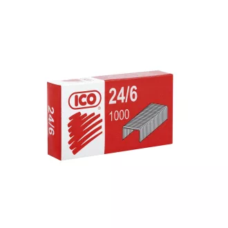 Tűzőkapocs 24/6, piros dobozos Ico – Tonerklinika Debrecen