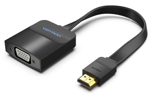 Vention HDMI (lapos) -> VGA, 0,15m, fekete, konverter