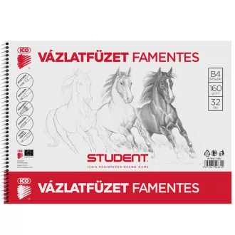 Vázlatfüzet B4, 160g. famentes Student – Tonerklinika Debrecen