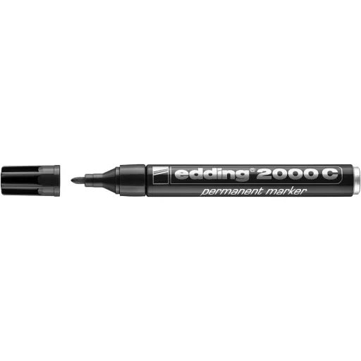 Alkoholos marker 1,5-3mm, kerek hegyű, Edding 2000 fekete – Tonerklinika Debrecen