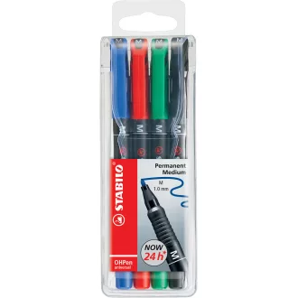 Alkoholos marker készlet 1mm, STABILO OHPen M, 4 klf. szín – Tonerklinika Debrecen