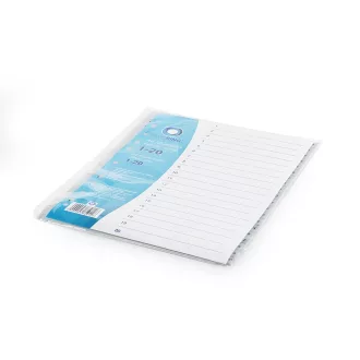 Regiszter műanyag 1-20 Bluering® szürke – Tonerklinika Debrecen