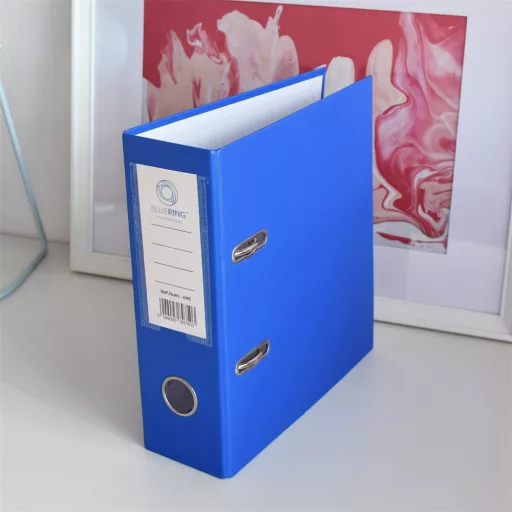 Iratrendező A5, 7,5cm, álló Bluering®, kék – Tonerklinika Debrecen