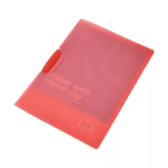 Gyorsfűző klip mappa A4, műanyag 30laphoz műanyag klippes Bluering® piros – Tonerklinika Debrecen